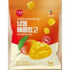 CJ 이츠웰 냉동 애플망고 1KG [아이스박스+아이스팩]
