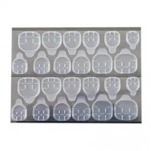 네면테이프 실리콘 네일 팁 연장 24pcs RD-11798