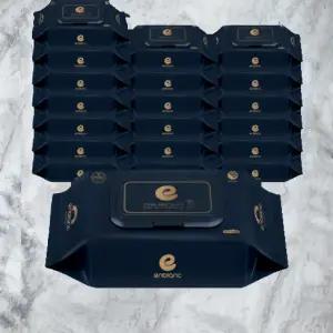 앙블랑 아기물티슈 세이프 네이비 캡형 70매 20개