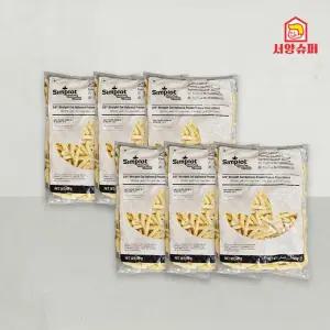 심플로트 썬더크런치 스트레이트컷 2kg x 6ea (1박스) 막대감자