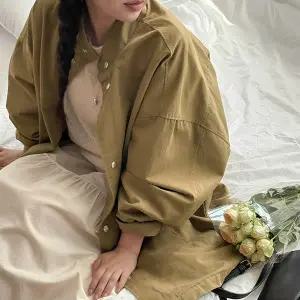 [공구우먼] [09초이스] 리얼리 루즈핏 버튼 하프 야상 자켓 83772 빅사이즈 여성의류