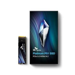 SK하이닉스 플래티넘 P51 2TB PCIe Gen5 NVMe M.2 2280 내장 SSD I 최대 14,700MB/s 읽기, 13,400MB/s 쓰기, 238레이어 낸드 플래시로 구동
