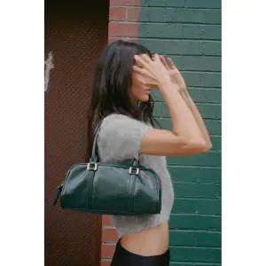 [정품] 자라 가방 데일리 출근 숄더백 ZARA BOWLING 지퍼 - 그린