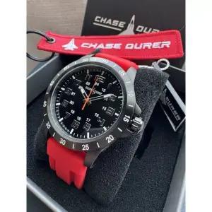 CHASE-DURER Chase Durer Men 파일로트 시계 [세금포함] [정품] - 45mm, 블랙 + Red (CDW-0137) 손목시계