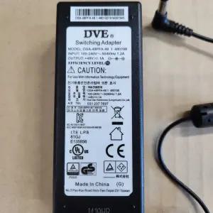 DVE 48V 1A 5,5파이 아답터