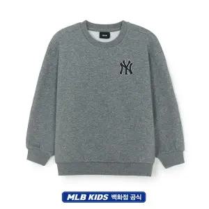 갤러리아 MLB엠엘비키즈 베이직 스몰로고 기모 아동맨투맨(7AMTB1756-50MGD)