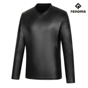 레노마골프 남성 겨울 방풍 발열 프린트 이너웨어 티셔츠 N4183