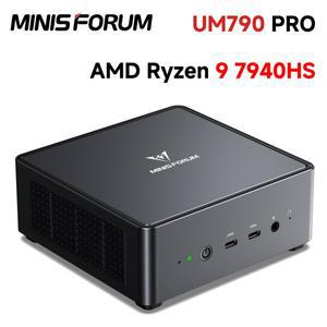 MINISFORUM UM790 프로 미니 PC 라이젠 9 7940HS DDR5 PCIe4.0 2.5G LAN 윈11 WiFi6E BT5.3 듀얼 USB4.0 SS