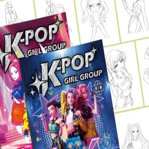 케이팝 데몬헌터스 색칠공부 그리기 루미 헌트릭스 호랑이 진우 데몬 사자보이즈 케데헌 더피