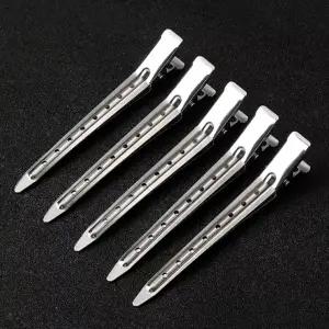 볼륨집게핀 앞머리고정핀 미용실핀 5P 세트 미용실집게 철핀