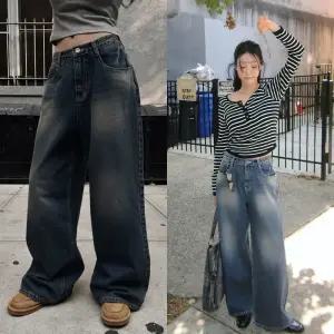 [모코블링] 빈티지워싱 와이드 데님팬츠 #데님팬츠 #가을청바지 #오버핏팬츠 #와이드데님 #가을데님 #워싱데님팬츠 #청바지 #중청데님