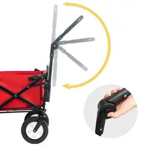 푸시 취사용품 접이식 카트 핸들 경량 색 액세서리 캠핑 형 장비 왜건 을위한