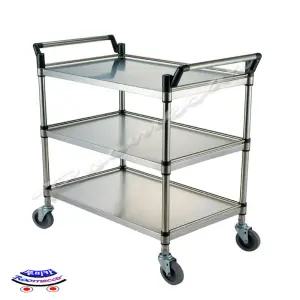 루미카 양손 스텐카트 서빙 3단 운반 학교 특대 대차