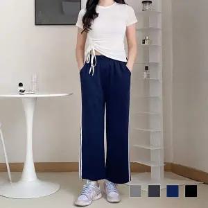 [에이치플러스몰]페일라 면 2선 일자 팬츠 SD-230465