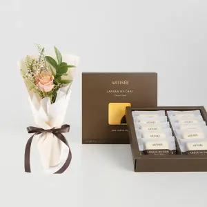 리브르 원로즈 + 아티제 밀크초콜릿 랑그드샤 꽃배달 꽃배송