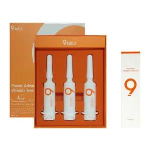 9tails 나인테일즈 파워 어드밴스드 링클 넥 세럼 6ml 3개 + 콜라겐 85 세럼 50ml 1개/