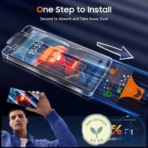 증강현실 삼성 갤럭시 S23 울트라 S24/S25 플러스 먼지 없는 설치용 HD 풀 커버리지 강화 유리 2팩