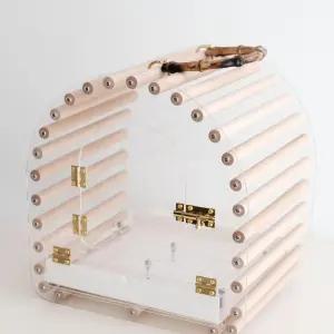 앵무새 이동장 새장 횃대 렉산 가방 애완조 케이지 앵무새이동장 투명