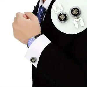 [콩심팥심]남성용 단추 커버 장식