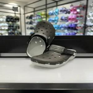 [크록스] 크록스 클래식 터보 클로그 211287-001 블랙 벨크로 고무아웃솔 미끄럼방지