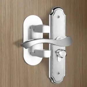 현관문 방문 도어락 손잡이 문열림방지 안전고정장치