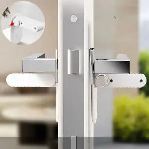 현관문 문열림방지 방문 도어락 손잡이 안전고정장치