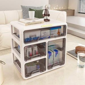 미니약장 보관함 약통케이스 알약 연한커피색 정리 휴대용 밀크커피 캐비닛 커터 소형