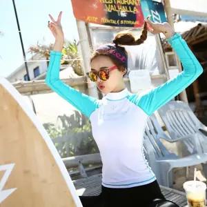 주드비비안 민트배색 래쉬가드