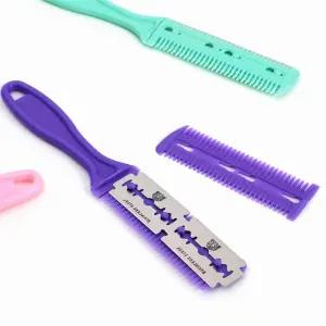 싹팔아스토어 머리칼 여성숱가위 머리카락제거기 머리 손질칼