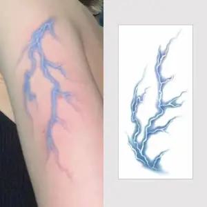 (5장세트)JDH 할로윈 저승사자 악마 도깨비 번개 혈관 타투 스티커 뱀파이어 좀비 메이크업 코스프레