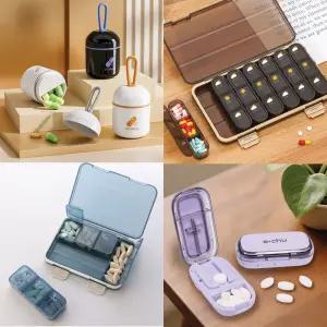 미니 알약케이스 여행 휴대용 약통 약 보관함 소분 요일별 주별 약분리