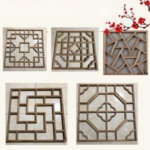 전통 창살 한옥 창호 창문 동양 창호문 사각