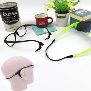 운동 안경 귀걸이 고정 실리콘 밴드 세트 검정 1p