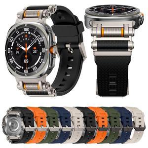 삼성 갤럭시 워치 7 울트라 47mm용 스포츠 러버 스트랩, 갤럭시 워치 울트라 2025용 실리콘 밴드 팔찌, 액