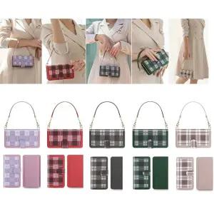 2018 갤럭시A7 A750 가죽 엘리아 체크 지퍼