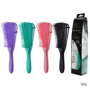 헤어 빗 Detangling 브러시 두피 마사지 살롱 곱슬 머리 두꺼운 여성