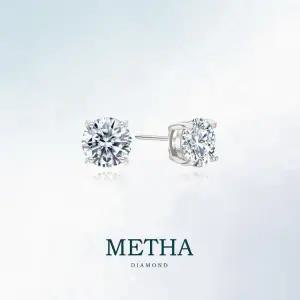 메타다이아몬드 실버925 모이사나이트 2캐럿 귀걸이(총 4.0ct)