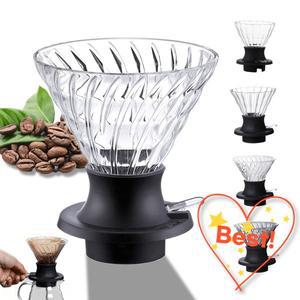 100% 호환Leeseph 커피 필터 침수 드리퍼 유리 위에 붓는 메이커 푸시 스위치 드립 슬로우 브루잉 액세서