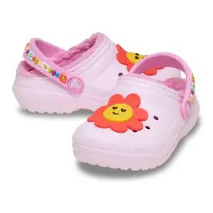 [크록스](하남점)[키즈] 클래식 라인드 데이지 클로그 토들러 211635-6ZW 크록스 샌들 슬리퍼 지비츠 털...