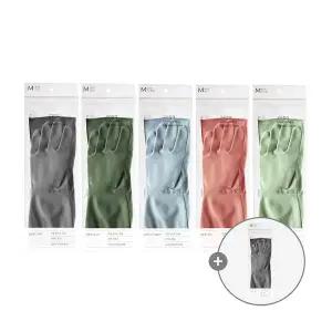 [생활공작소] 천연 라텍스 고무장갑 일반형 5쌍+1쌍 추가증정 (총 6쌍) / (사이즈/색상 택1)