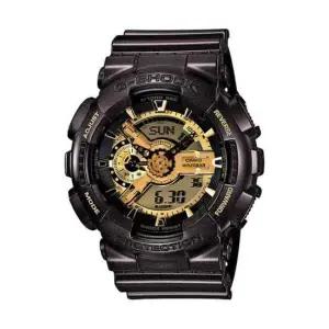 지샥 GA-110BR-5A 빅페이스 게리쉬 골드 흑금 아나디지 남성 우레탄 시계