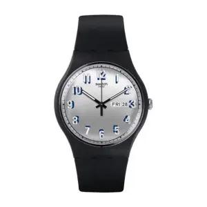 스와치 SUOB718 SECRET SERVICE 남성 우레탄 시계