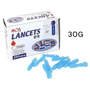 가는바늘 란셋 채혈침 30G 200개입 3개 수동 일회용