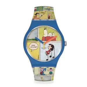 스와치 SO29Z108 SMAK 스누피 공용 우레탄 시계