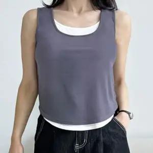 민소매 나시 레이어드 슬리브리스 티셔츠 DJJ1005