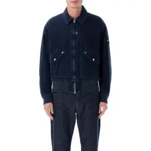 인디고 마이크로 코듀로이 린스드 봄버 재킷 S154100123S0J10 V0021
