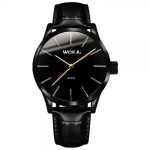 학생 수능 시험 오카이 아날로그 바늘 패션 가죽 초 손목 시계