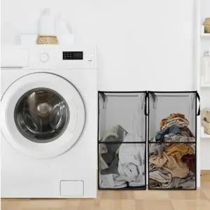 보관함 접이식 매쉬 대형 걸이형 빨래통 세탁 대용량