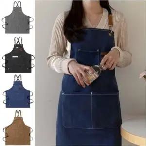 카페앞치마 바리스타 공방 목공 작업용 데님 앞치마