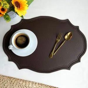 패드 깔개 캐주얼 brown 셋팅 방수 티 식탁